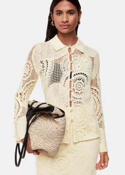 Yellow Crochet Circle Shirt