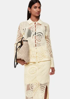 Yellow Crochet Circle Skirt