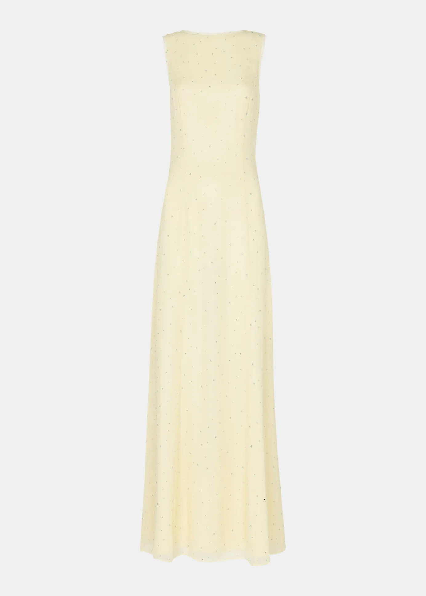 Yellow Sabine Diamante Dress